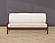 Overall White Futon Cover by SIS Covers