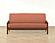 Redeem Stripe Terracotta Futon Cover by SIS Covers