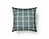 Tartan Turquoise Decorative Throw Pillow by SIS Covers