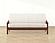 Ticking Stripe Pewter Futon Cover by SIS Covers