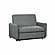 Sealy Sammy Twin Pop-Up Convertible Chair-Sleeper in Romulus Charcoal