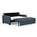 Dove Sofa Bed Sleeper Santorini Slate Fabric by Slofa