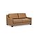 Joy Sofa Bed Sleeper Silk Palomino Leather by Slofa