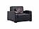 Sleep Plus Black PU Convertible Chair Bed by Casamode
