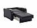 Sleep Plus Black PU Convertible Chair Bed by Casamode