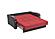 Sleep Plus Red Loveseat Full Sleeper by Casamode
