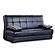 Soho Black PU Leatherette Sofa Bed by Casamode