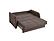 Speedy Dark Brown Fabric Convertible Loveseat by Casamode