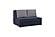 Studio Navy Blue Chenille Fabric Loveseat by Casamode
