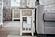 Islamorada Chairside Table - Dapple Grey/Blanc by Lineage Collections