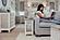 Islamorada Chairside Table - Dapple Grey/Blanc by Lineage Collections