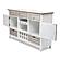 Islamorada Sideboard with Wine Rack - Dapple Grey/Blanc by Lineage Collections
