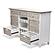 Islamorada Sideboard with Wine Rack - Dapple Grey/Blanc by Lineage Collections