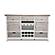 Islamorada Sideboard with Wine Rack - Dapple Grey/Blanc by Lineage Collections