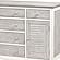 Islamorada 6-Drawer / 2-Door Dresser - Dapple Grey by Lineage Collections