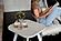 Surfside End Table - Weathered White by Lineage Collections