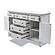 Surfside 6-Drawer / 2-Door Dresser - Distressed White by Lineage Collections