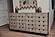 Credenza Wooden Weave 4 Door Credenza - Gray Wash by Lineage Collections