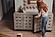Credenza Wooden Weave 4 Door Credenza - Gray Wash by Lineage Collections