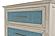 Ocean Isles 5 Drawer Woven Chest - Ocean Blue and Aged Ivory by Lineage Collections