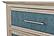 Ocean Isles 6 Drawer Woven Dresser - Ocean Blue and Aged Ivory by Lineage Collections