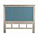 Ocean Isles Twin Woven Headboard - Ocean Blue and Aged Ivory by Lineage Collections