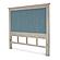 Ocean Isles King Woven Headboard - Ocean Blue and Aged Ivory by Lineage Collections