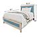 Ocean Isles King Woven Bed - Ocean Blue and Aged Ivory by Lineage Collections