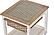 Island Breeze 1-Basket End Table - Weathered Wood/White by Lineage Collections