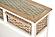 Island Breeze 2-Basket Console Table - Weathered Wood/White by Lineage Collections
