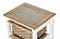 Island Breeze 3-Basket Storage Cabinet - Weathered Wood/White by Lineage Collections