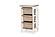 Island Breeze 3-Basket Storage Cabinet - Weathered Wood/White by Lineage Collections