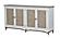 Port Royale 4-Door Credenza - Brown & White by Lineage Collections