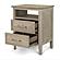 Cape May 2 Drawer Nightstand w/USB A + C - Glazed Driftwood by Lineage Collections