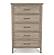 Cape May 5 Drawer Chest - Glazed Driftwood by Lineage Collections