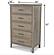 Cape May 5 Drawer Chest - Glazed Driftwood by Lineage Collections