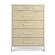 Miramar 6 Drawer Woven Chest - Sand and Stark White by Lineage Collections