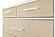 Miramar 6 Drawer Woven Chest - Sand and Stark White by Lineage Collections