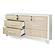 Miramar 7 Drawer Woven Dresser - Sand and Stark White by Lineage Collections