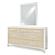 Miramar Mirror - Sand and Stark White by Lineage Collections