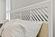 Miramar Non-Storage Queen Woven Bed - Sand and Stark White by Lineage Collections