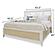 Miramar Non-Storage Queen Woven Bed - Sand and Stark White by Lineage Collections