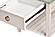 Picket Fence End Table - Distressed Bleu/White by Lineage Collections