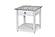 Picket Fence End Table - Distressed Grey by Lineage Collections