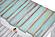 Picket Fence Console Table - Distressed Bleu/White by Lineage Collections
