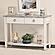 Picket Fence Console Table - Distressed Grey by Lineage Collections