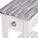 Picket Fence Chairside Table - Distressed Grey by Lineage Collections