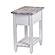 Picket Fence Chairside Table - Distressed Grey by Lineage Collections