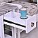Picket Fence Chairside Table - Distressed Grey by Lineage Collections