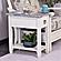 Picket Fence Chairside Table - Distressed Grey by Lineage Collections